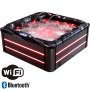 Kylpytynnyri Vivid Dreams WiFi - 5-6 henkil | Musta painos | Lyfco