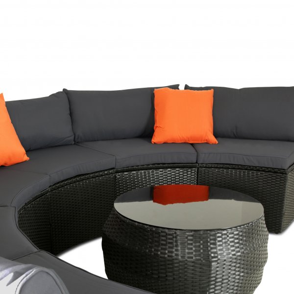 Suuri pyre lounge-ryhm | Sisnrakennettu tyynyn silytystila | 6 paikkaa