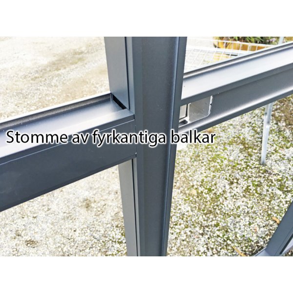 Oranssi/huvimaja 10 m | Kuusikulmainen kasvihuone | Turvalasi