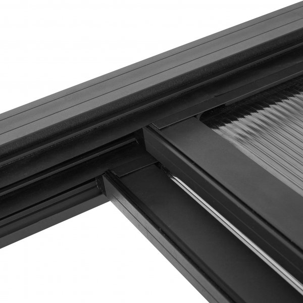 Liukukattokuisti 12m² | Liukuva parvekkeen katto | Kanava muovi / alumiini Liukukattokuisti 12m² | Liukuva parvekkeen katto | Kanava muovi / alumiini