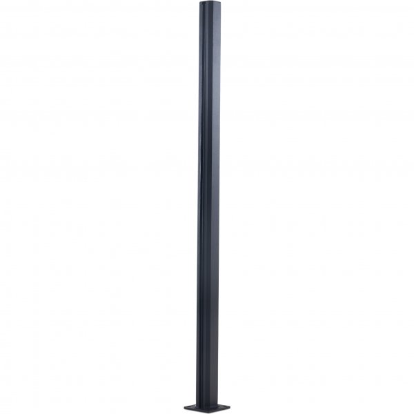 Päätypylväs lasikaiteeseen | Musta Päätypylväs lasikaiteeseen | Musta