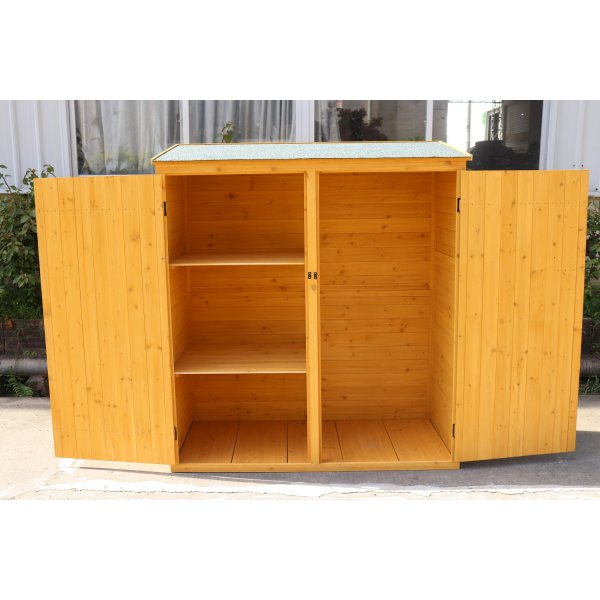 Puutarhavaja | 149x78x164 cm | Kaksiosainen Ovi | Luonnollinen Puuviimeistely Puutarhavaja | 149x78x164 cm | Kaksiosainen Ovi | Luonnollinen Puuviimeistely