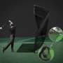 Z-muotoinen golfverkko lyntiharjoitteluun