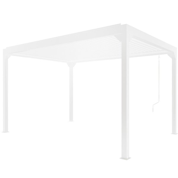 Valkoinen Pergola Premium | Avattavat sleet