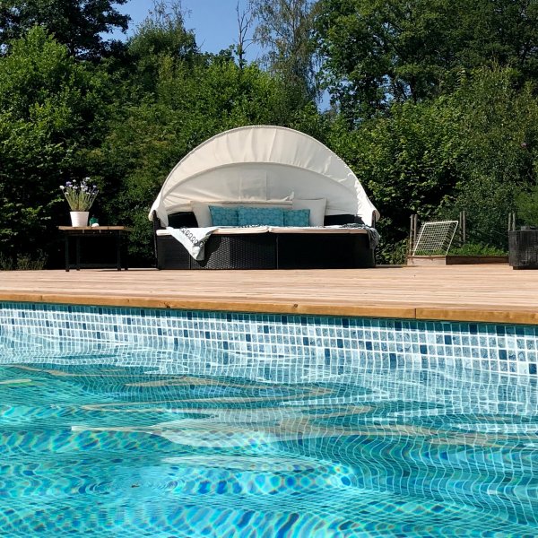 Py�re� solarium 230cm | �lyk�s sis��nrakennettu tyynyn s�ilytystila | Lyfco H�llviken