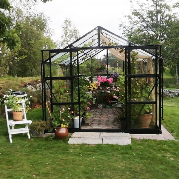 Lasikasvihuone 11,1m | 4mm turvalasi | 5 vuoden myrskytakuu