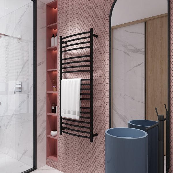 Shkinen pyyhekuivain 52x126x12,5cm | 9001 | Musta