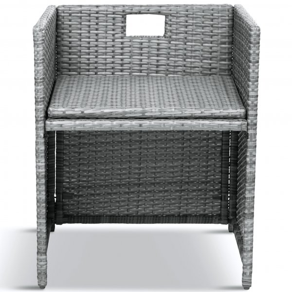 Ruokailuryhmä ulkokalusteet | 10 paikkaa | Harmaa tekopilli | Skärhamn Ruokailuryhmä ulkokalusteet | 10 paikkaa | Harmaa tekopilli | Skärhamn