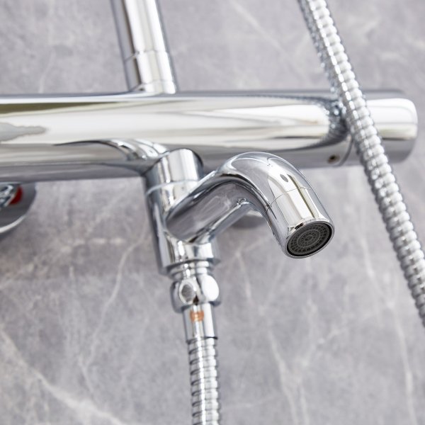 Katto-suihkusetti ammehanalla | Brusa 2.0 - Chrome Katto-suihkusetti ammehanalla | Brusa 2.0 - Chrome