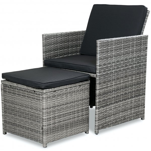 Ruokailuryhmä ulkokalusteet | 10 paikkaa | Harmaa tekopilli | Skärhamn Ruokailuryhmä ulkokalusteet | 10 paikkaa | Harmaa tekopilli | Skärhamn