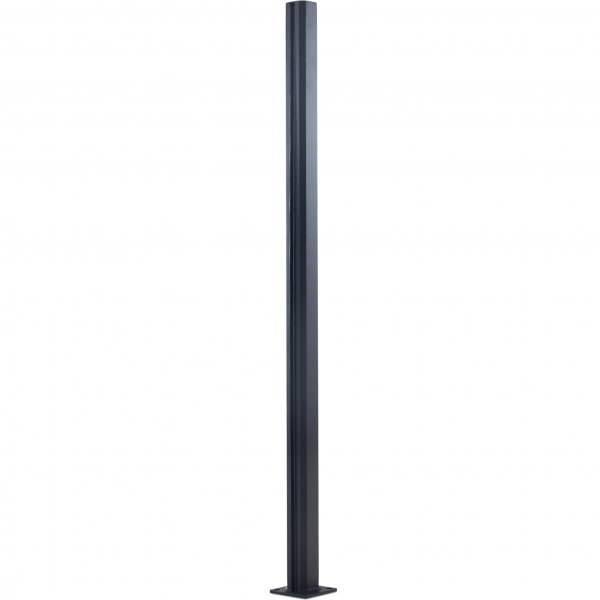 Kulmatolppa lasikaiteeseen - 135 astetta | Musta Kulmatolppa lasikaiteeseen - 135 astetta | Musta