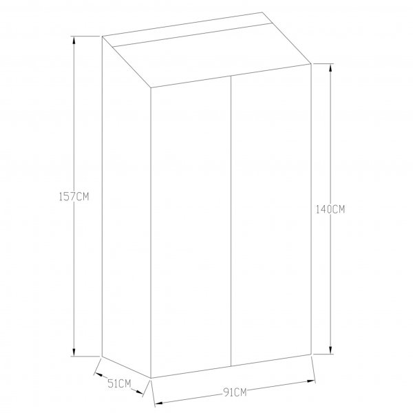 Korkea minikasvihuone | 4mm turvalasi | Musta